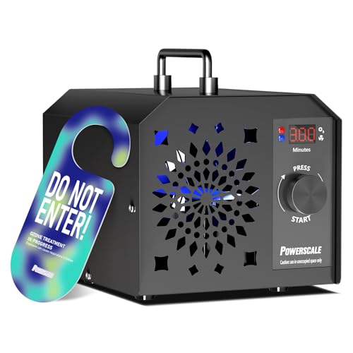 PowerScale Ozongenerator 75,000 mg/h Ozongerät OZB1, O3 Auto, Automatik-Modus, Ozongenerator Wohnung, Geruchsbeseitigung, Ozon Luftreiniger, Bakterien- und Schimmelentfernung PowerScale Ozongenerator 75,000 mg/h Ozongerät OZB1, O3 Auto, Automatik-Modus, Ozongenerator Wohnung, Geruchsbeseitigung, Ozon Luftreiniger, Bakterien- und Schimmelentfernung von PowerScale