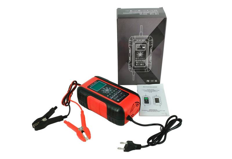 PowerSmart Elektroauto-Ladestation, 7-stufiges Autobatterieladegerät für Wet/GEL/SLA/LiFePO4/Lead-Acid/AGM Batterien, 1-St. von PowerSmart
