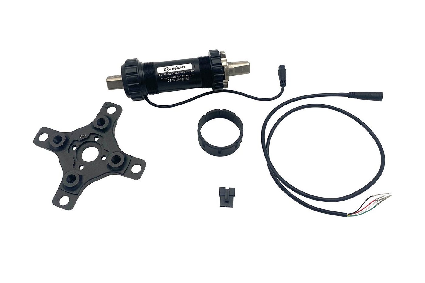 PowerSmart Fahrrad-Montageständer ERS-T9-73A-C49 (T9 Drehzahl und Drehmomentsensor, BB Schalenbreite: 73,00 mm, Schaft. Länge: 155 mm, KL=49 mm, Elektrisches Fahrrad Mithelfer DIY Teil) von PowerSmart