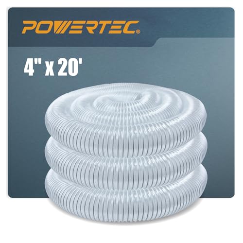 POWERTEC Staubsammelschlauch, 10,2 cm x 50,8 cm, Staubsammelschlauch für Tischsäge, Bandsäge, Hobel, Fugenmesser, Holzbearbeitung und Holzwerkstatt-Staubsammelsystem (70143) POWERTEC Staubsammelschlauch, 10,2 cm x 50,8 cm, Staubsammelschlauch für Tischsäge, Bandsäge, Hobel, Fugenmesser, Holzbearbeitung und Holzwerkstatt-Staubsammelsystem (70143) von POWERTEC