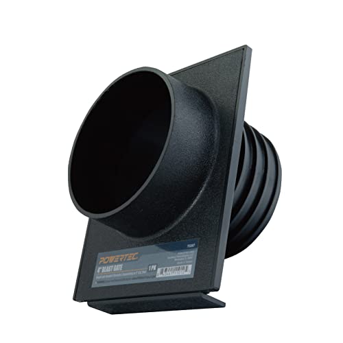 POWERTEC 70287 10,2 cm Blast Gate Dust Collection Quick Change Gewinde/Nicht-Gewindeenden für Staubschläuche und Flansche von POWERTEC