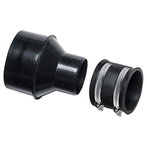 POWERTEC 70349 10,2 cm Schlauch auf 6,4 cm Schlauchkonus-Reduzierstück mit 5,1 cm Staubkontrolle, Flex-Manschette für Staubsammlung an Elektrowerkzeug und Staubsauger POWERTEC 70349 10,2 cm Schlauch auf 6,4 cm Schlauchkonus-Reduzierstück mit 5,1 cm Staubkontrolle, Flex-Manschette für Staubsammlung an Elektrowerkzeug und Staubsauger von POWERTEC