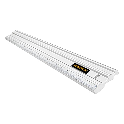 POWERTEC 61 cm (24 Zoll) Maschinisten-Aluminium, gerade Kanten, mit 0,001 Zoll Toleranz zur Überprüfung von Oberflächenverzug, Markierung/Anreißlinien – verwendet mit Fühlerlehren für Autoreparaturen, von POWERTEC