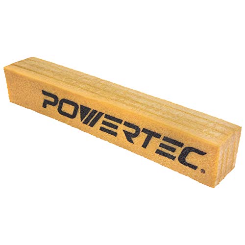 POWERTEC 71407 Schleifmittel-Reinigungsstab für Schleifbänder & Scheiben | Naturkautschuk-Radiergummi - Holzbearbeitungs-Werkzeuge zum Schleifen von Perfektion, 12 x 2 x 2 von PowerTec