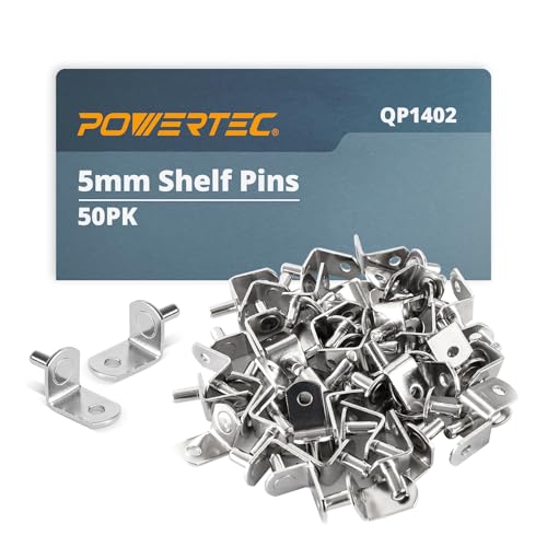 POWERTEC QP1402 5 mm L-förmige Halterung mit Loch 5 mm mit Befestigung Nickel 50 von PowerTec