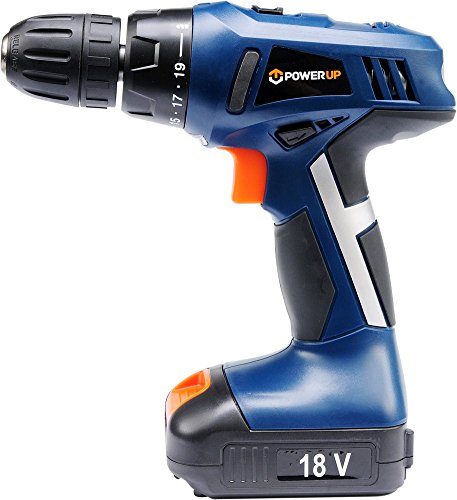 Power Up 78973 – 18 V Akku-Bohrschrauber li-ion-w/2 Akkus von PowerUp