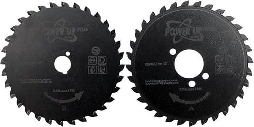 Power _ Up 79256-lames für die Doppelblattsäge 125 mm/Videoleuchte Set Power von PowerUp