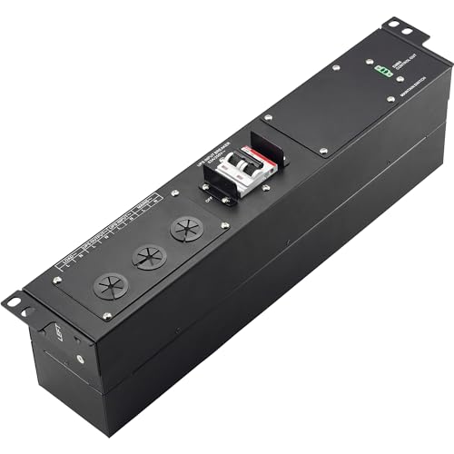 'BlueWalker PowerWalker 6 – 10 KVA 19 MBS 2U schwarz Energie Distribution Unit – Distribution Energie-Einheiten (umschaltbar, 2U, horizontal, Schwarz, 63 A, TERMINAL) von BlueWalker