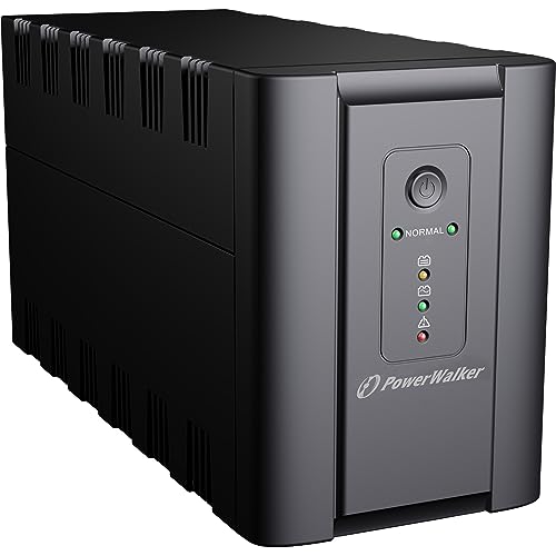 PowerWalker VI 2200 SH Schuko 2200VA / 1200W Line-Interactive USV Tower AVR HID, 10120051, schwarz von PowerWalker