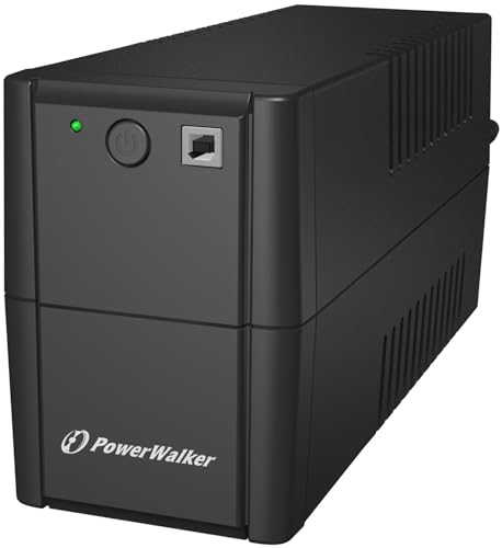 PowerWalker USV 650 VA, Schwarz, Kompakt, 120/230 V, 50/60 Hz, 850 W, PW-VI-650 von PowerWalker