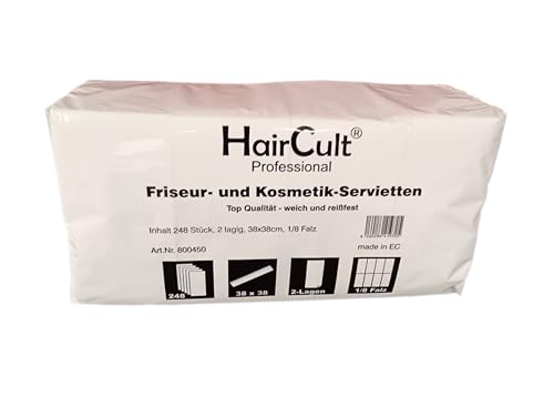Powerwell Friseur- / Kosmetikservietten 2-lagig 248 St. von PowerWell