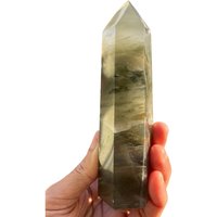Large Point, Aragonite in Quartz, Polished, Communication, Mercury Stone, Aura Cleansing. 7-3 Facets Face, Channeling Crystal Large Point, Aragonite in Quartz, Polished, Communication, Mercury Stone, Aura Cleansing. 7-3 Facets Face, Channeling Crystal von Powercrystals888