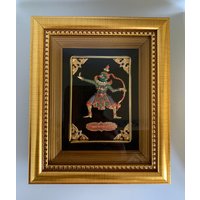 Wall Deco Hanging Temple Guardian Golden Frame Made in Thailand Wall Deco Hanging Temple Guardian Golden Frame Made in Thailand von Powercrystals888