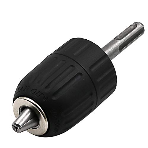 Bohrfutter-Schnellspanner-Umwandlungswerkzeug, 2 mm – 13 mm, robuste schlüssellose SDS-Bohrfutter mit 1,27 cm SDS-Adapter für SDS-Bohrer, kabellos, schwarz Bohrfutter-Schnellspanner-Umwandlungswerkzeug, 2 mm – 13 mm, robuste schlüssellose SDS-Bohrfutter mit 1,27 cm SDS-Adapter für SDS-Bohrer, kabellos, schwarz von Powerful Tools