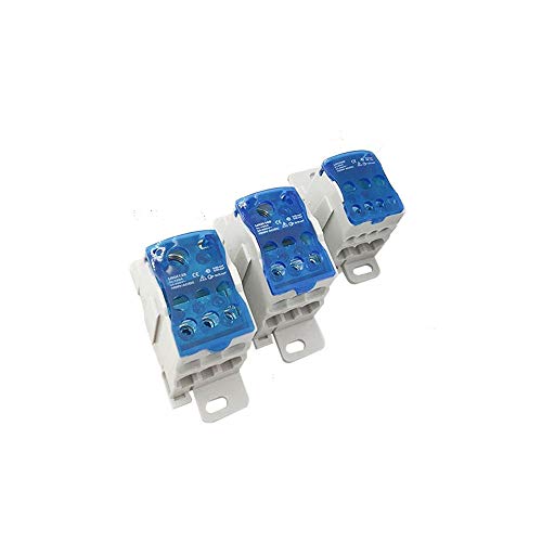 Powerful Tools Verteilerkasten Sicherungskasten Anschlussblock Elektrokabelanschlustkasten Neu (UKK-80A) - Blau - Schraube - Nylon von Powerful Tools