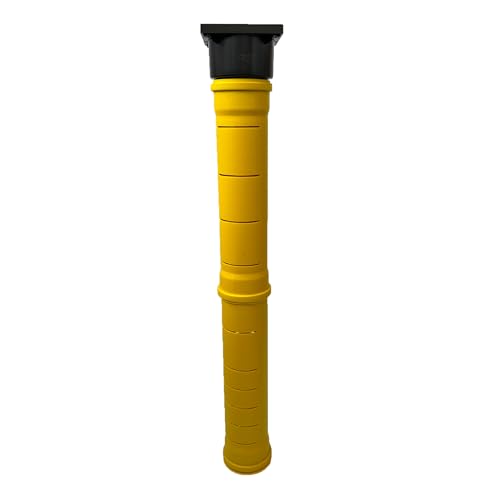 Powermat Drainage Abfluss Sickerschacht für HAT KG-Rohre, DN 110, vertikaler Abgang aus Polypropylen (PP), Gelb, Rund, 1000 mm Länge, 150 mm Breite, 1000 mm Höhe, begehbar und befahrbar von PGONA