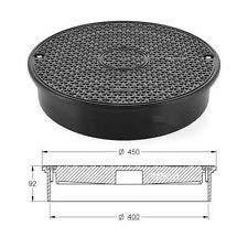 Powermat Kunstoff Schachtabdeckung Schachtdeckel DN 400 Teleskopabdeckung A15 PP 75kN von Powermat