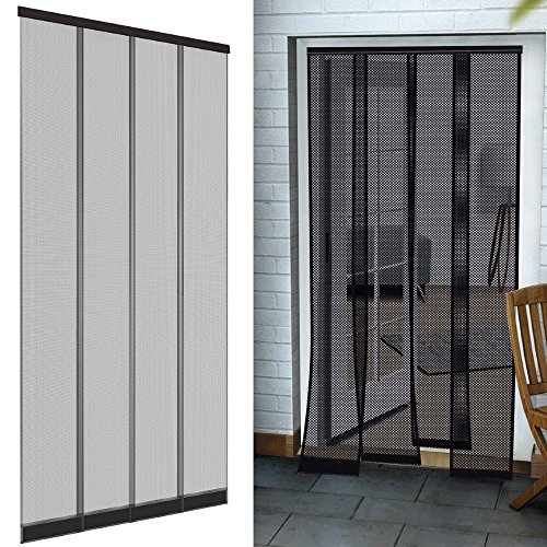 Insektenschutz Tür Vorhang Premium 100 x 220 cm in anthrazit Fliegengitter aus Fiberglas Lamellen mit eingenähten Gewichten und selbstklebenden PVC Klemmleiste Fliegenvorhang Insektenschutz Tür Vorhang Premium 100 x 220 cm in anthrazit Fliegengitter aus Fiberglas Lamellen mit eingenähten Gewichten und selbstklebenden PVC Klemmleiste Fliegenvorhang von Powerpreise24