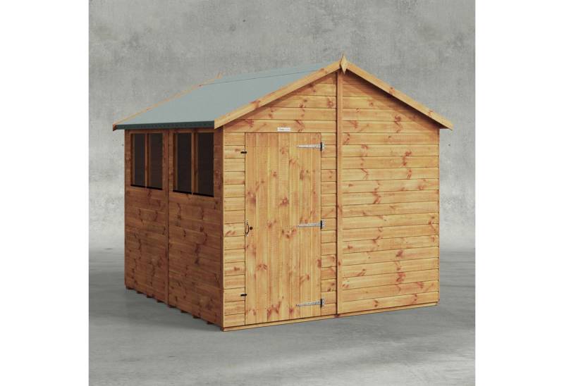 Powersheds Gartenhaus Gartenhäuser » Gartenhaus, BxT: 240x240 cm, (Polyester-verstärkte Dachpappe, gehärtetes Glas, hochwertiges Holz), Hochwertiges Holz von Powersheds