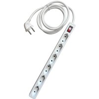 6-fach Eurosteckdose weiß von Powertec Electric