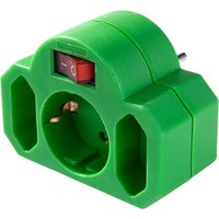 Abschaltbarer Zwischenstecker - Grün von Powertec Electric