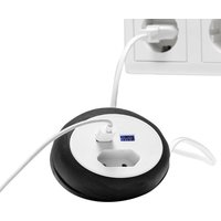 Reiseadapter Schwarz von Powertec Electric