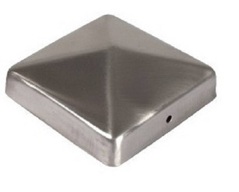 Powertec Garden Abdeckprofil Edelstahl Pfosten-Abdeckkappen 4er Set in Pyramide Optik 91x91mm Powertec Garden Abdeckprofil Edelstahl Pfosten-Abdeckkappen 4er Set in Pyramide Optik 91x91mm von Powertec Garden