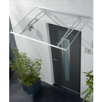 Vordach ca. 140 x 100 cm - Transparent (2,2mm PC) von Powertec Garden