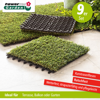 Kunstrasenfliesen, ca. 30 x 30 cm Kunstrasenfliesen, ca. 30 x 30 cm von Powertec Garden