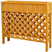Pflanzgefäß aus Holz - ca. 100 x 25 x 90cm von Powertec Garden