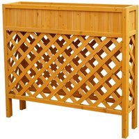 Pflanzgefäß aus Holz - ca. 100 x 25 x 90cm von Powertec Garden