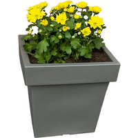 Powertec Garden Pflanztopf „Vigo“ eckig - 14,0 L Steingrau von Powertec Garden