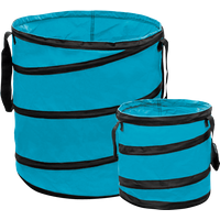 Pop-Up Gartenabfallsäcke 2er-Set, Hellblau von Powertec Garden