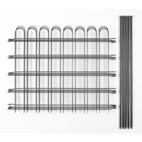 Teichzaun 4er Set, -ca.1000x800mm - Grau, 21FS01 Teichzaun 4er Set, -ca.1000x800mm - Grau, 21FS01 von Powertec Garden