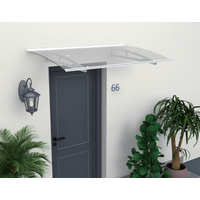 Vordach ca. 150 x 90 cm - Transparent (4mm PC) von Powertec Garden