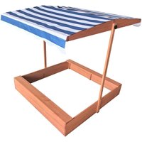 Sandkasten Sandkiste Holz mit verstellbarem Dach 120x120 cm Sandkasten Sandkiste Holz mit verstellbarem Dach 120x120 cm von Powertec Garden