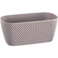Strickoptik-Balkon-Pflanzkasten - Mocca, 2er Set von Powertec Garden