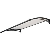 Vordach aus Aluminium Polycarbonat ca. 120x100 cm von Powertec Garden