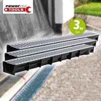 Entwässerungsrinnen 3er-Set Entwässerungsrinnen 3er-Set von Powertec Tools