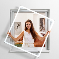 Aluminium Fliegengitterbausatz für Fenster SLIM, 100x120cm weiß Aluminium Fliegengitterbausatz für Fenster SLIM, 100x120cm weiß von Hecht