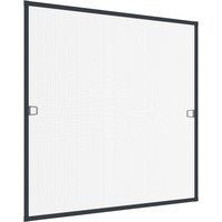 Insektenschutz -Fenster 100x120cm Anthrazit von Powertec