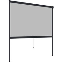 Insektenschutz Plus Rollo Fenster 100x160cm Anthrazit von Powertec