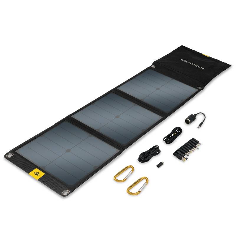 POWERTRAVELLER Solarpanel Falcon 40 W Outdoor Ladegerät 5/20V USB Faltbar 3Ports von Powertraveller