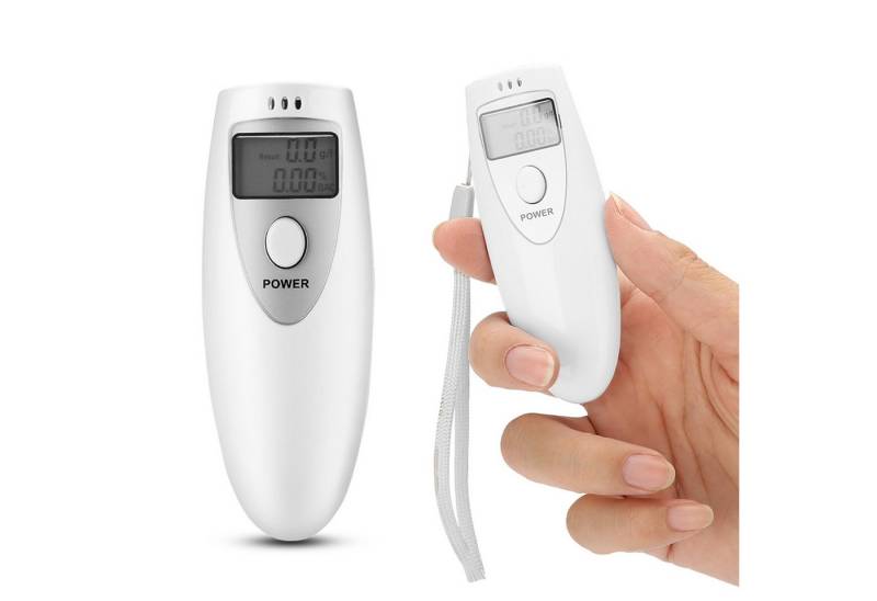 Powerwill Feuchtigkeitsmesser Tragbarer Atemalkoholtester mit digitalem LCD-Alkoholtester, professionelle Präzision, mit LED-Anzeige, Haushalt von Powerwill