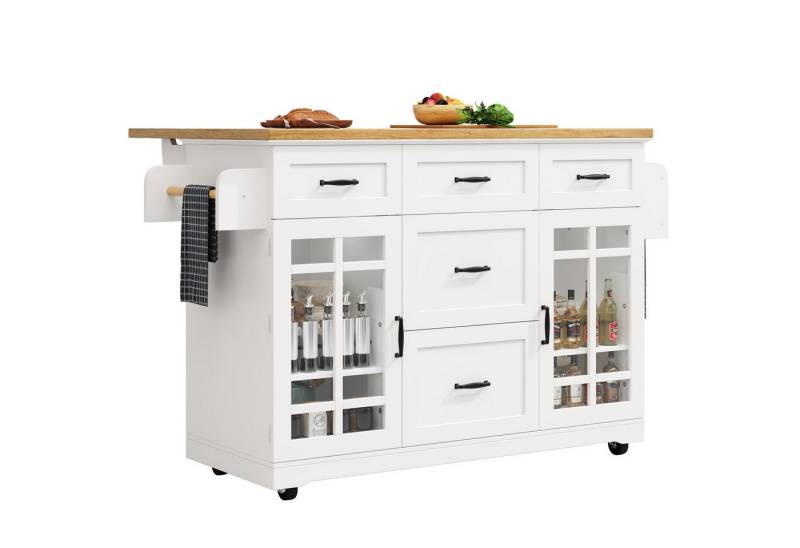 Powerwill Küchenzeile mit ausziehbarer Arbeitsplatte und höhenverstellbare Regale, (Set), Breite 165.5cm von Powerwill