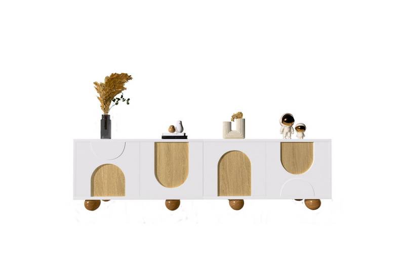 Powerwill Lowboard TV-Ständer in Vintage-Holzmaserung (Set, 1er set), Breite 175 cm von Powerwill