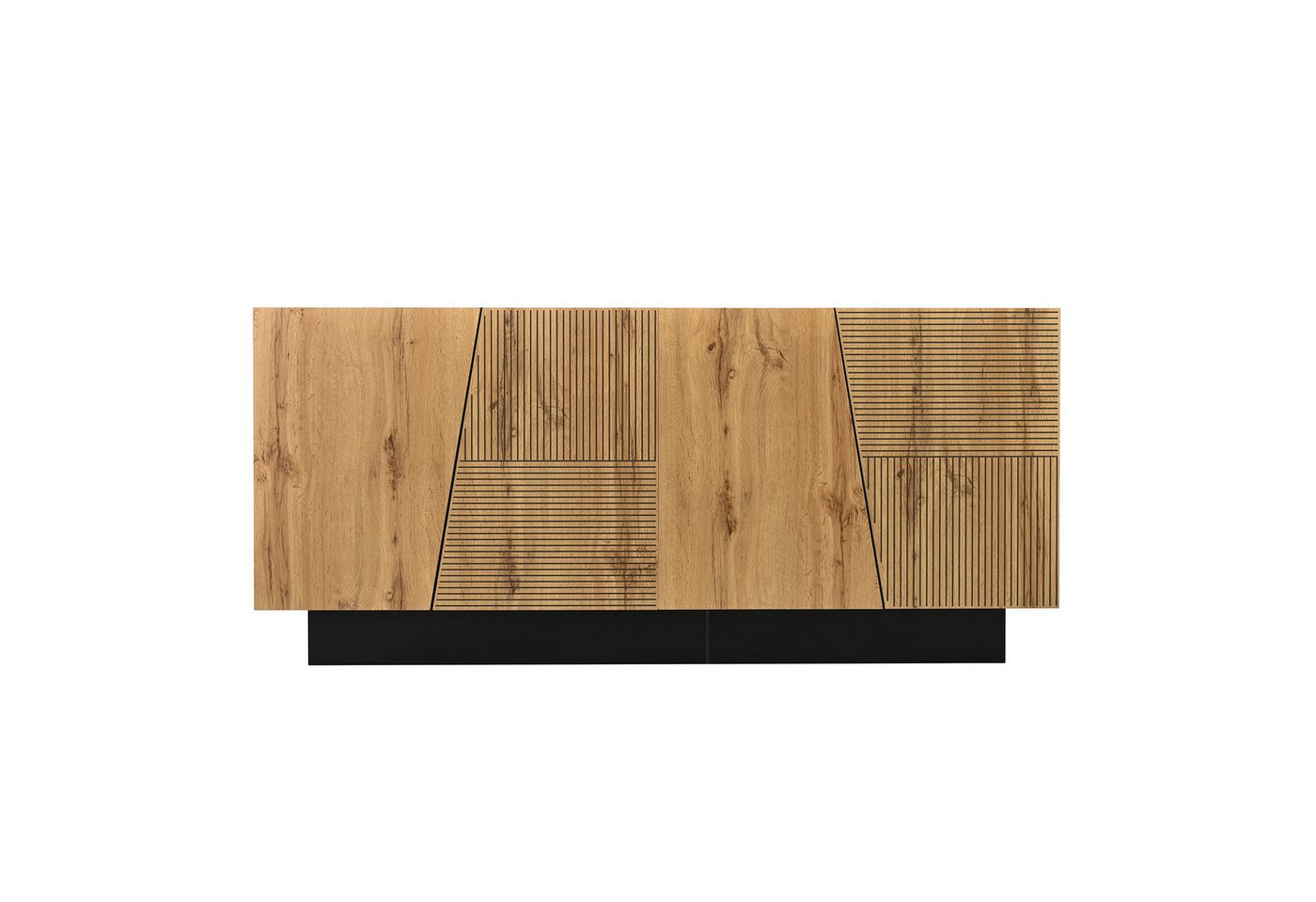 Powerwill Sideboard Breite 160 cm, grifflose Kommode 4 Türen (Set, 1er set), Breite 160 cm von Powerwill