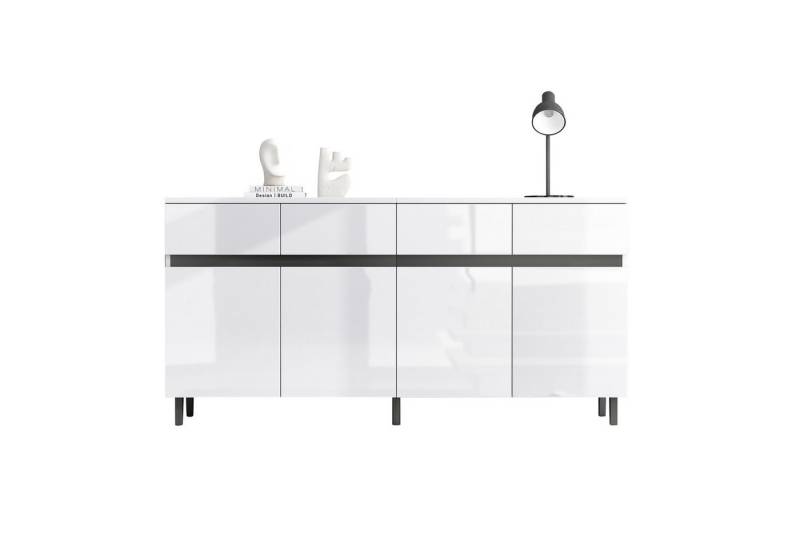 Powerwill Sideboard Hochglanz (Set, 1er set), Breite 160 cm von Powerwill