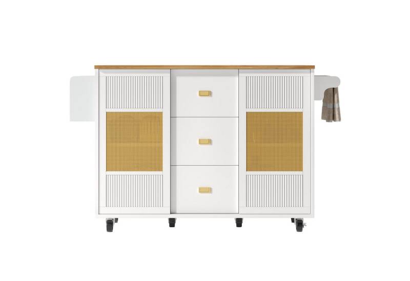 Powerwill Sideboard Küchenwagen Kücheninsel, küchenmöbe (Set, 1er set), Breite 146.85 cm von Powerwill