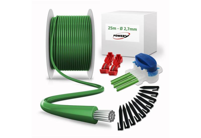 Powery 25m Set Begrenzungskabel 2,7mm inkl. Material für Mähroboter Begrenzungskabel Powery 25m Set Begrenzungskabel 2,7mm inkl. Material für Mähroboter Begrenzungskabel von Powery